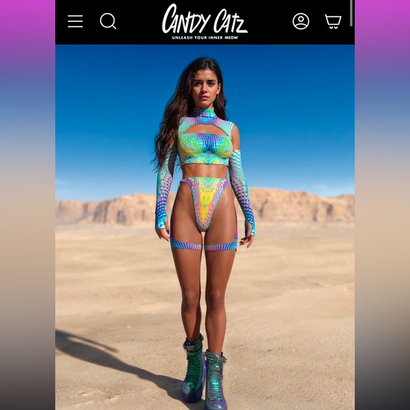 Candy Catz Rave Outfit! - Picture 2 of 2